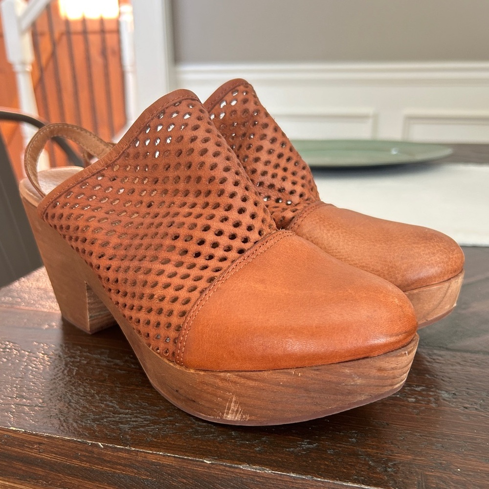 Free People Clogs with slingback strap
